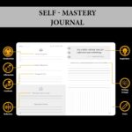 JUBTIC Self-Mastery Journal for Men - Gratitude Journal for Daily Reflection, Positivity and Self - Care and Reflection - Guided Manifestation Journals - Goal Journal for Women & Men(Black) - Image 5