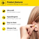 Alpine FlyFit - Earplugs for Pressure Relief & Preventing Ear Pain While Flying - Airplane Travel Essentials - Comfortable Reusable Hypoallergenic Earplugs with Ultra Soft Filter - Image 4