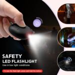 Safe Sound Personal Alarm, 130 dB Loud Siren Song Emergency Security Alarm Keychain with LED Light, Personal Sound Safety Siren for Women, Men, Children, Elderly(Black) - Image 4