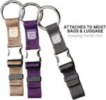 Go Travel Carry Clip, Carabiner Clip for Carrying Jackets, Umbrellas, and Shopping Bags, Easy Attachment to Luggage Bags, Travel Essentials, Beige - Image 3