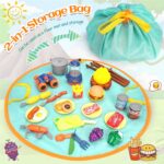 Kids Camping Toys Set, Pretend Play with Campfire, Pretend Cutting Food for Play Kitchen Camping Gear for Kitchen Indoor Outdoor Camping Toys for Kids Toddlers Boys Age 3 4 5 6 7 8+ - Image 3