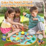 Kids Camping Toys Set, Pretend Play with Campfire, Pretend Cutting Food for Play Kitchen Camping Gear for Kitchen Indoor Outdoor Camping Toys for Kids Toddlers Boys Age 3 4 5 6 7 8+ - Image 4