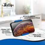 The SkyClip+ Phone & Tablet Holder for Air Travel, Home and Office Use - Inflight Phone Mount & Stand Compatible with iPhone, Android, Kindle and Tablets - Ultimate Travel Accessory (Blue) - Image 4