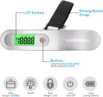 Digital Luggage Scale Vacation Travel Essentials Accessories Gifts for Traveler Portable Suitcase Handheld Weight Scale 110 lbs Hanging Baggage Travel Must Haves - Image 3