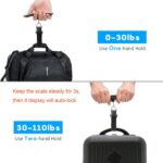 Digital Luggage Scale Vacation Travel Essentials Accessories Gifts for Traveler Portable Suitcase Handheld Weight Scale 110 lbs Hanging Baggage Travel Must Haves - Image 5