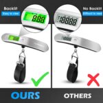 Digital Luggage Scale Vacation Travel Essentials Accessories Gifts for Traveler Portable Suitcase Handheld Weight Scale 110 lbs Hanging Baggage Travel Must Haves - Image 6