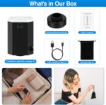 Cordless Electric Pump for Vacuum Storage Bags Travel Air Pump for Various Space Saver Bags Portable Rechargable Seal Bag Pump for Compression Clothes, Blanket, Luggage (Black Pump Only) - Image 6