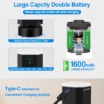 Cordless Electric Pump for Vacuum Storage Bags Travel Air Pump for Various Space Saver Bags Portable Rechargable Seal Bag Pump for Compression Clothes, Blanket, Luggage (Black Pump Only) - Image 7