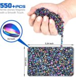 Fidget Toys, 550 PCS Magnetic Putty Sensory Toys for Stress Relief, Anxiety, Autism & ADHD, Colorful DIY Desk Fidget Toys for Teens & Adults, Office Toys Gifts for Men & Women - Image 3