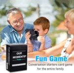 OUR MOMENTS Families: 100 Conversation Starter Cards for Families and Kids - Relationship Building - Car Travel, Road Trip & Card Game for Healthy Loving Family - Questions for Family Activities - Image 9