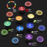 7 Chakra Crystal Candles with Healing Stones & Bracelets - Scented Meditation Candles for Stress Relief, Spiritual Decor, Yoga & Cleansing - Image 5