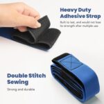 Team Building Games 6 Legged Race Bands for Adults Perfect for Carnival, Field Day, Relay Race, Family Backyard Party Supplies (2pk, Blue & Red) - Image 3