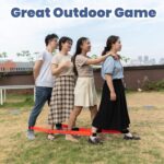 Team Building Games 6 Legged Race Bands for Adults Perfect for Carnival, Field Day, Relay Race, Family Backyard Party Supplies (2pk, Blue & Red) - Image 7