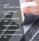 Defend Your Identity with Guard Your ID Privacy Rollers & Security Stamps - Comprehensive 1.5 Inch ID Theft Protection Stamp Kit (2 Stamps + 4 Refills + Oil Needle Cover) - Image 7