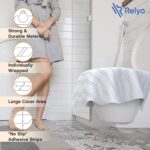 Toilet Seat Covers Disposable - 20 Pack - Waterproof, Ideal for Kids and Adults – Extra Large, Individually Wrapped for Travel, Toddlers Potty Training in Public Restrooms (Waves, 20) - Image 6