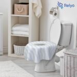 Toilet Seat Covers Disposable - 20 Pack - Waterproof, Ideal for Kids and Adults – Extra Large, Individually Wrapped for Travel, Toddlers Potty Training in Public Restrooms (Waves, 20) - Image 7