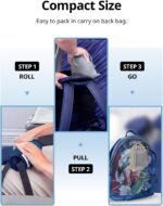 Travel Pillows for Airplanes, 360° Head Support for Long Flight, Soft Airplane Pillow with 3D Eye Mask for Sleeping, Stop Bobblehead, Airplane Headrest Gadgets, Light Black - Image 7