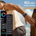 Smart Watch for Men, 1.93" AMOLED,5ATM Waterproof for Swim,Heart Rate & Sleep Monitor,Long Battery,Outdoor Activity Tracker,Voice Control & BT Call,Compatible with iPhone & Android Phones - Image 3