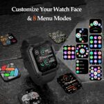 Smart Watch for Men, 1.93" AMOLED,5ATM Waterproof for Swim,Heart Rate & Sleep Monitor,Long Battery,Outdoor Activity Tracker,Voice Control & BT Call,Compatible with iPhone & Android Phones - Image 6