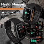 Smart Watch for Men, 1.93" AMOLED,5ATM Waterproof for Swim,Heart Rate & Sleep Monitor,Long Battery,Outdoor Activity Tracker,Voice Control & BT Call,Compatible with iPhone & Android Phones - Image 7