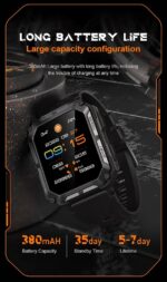 Smart Watch for Men, 1.93" AMOLED,5ATM Waterproof for Swim,Heart Rate & Sleep Monitor,Long Battery,Outdoor Activity Tracker,Voice Control & BT Call,Compatible with iPhone & Android Phones - Image 8