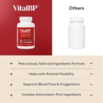 Vital BP - Support for Normal Blood Pressure - Supports Blood Flow & Arteries - with CoQ10, L-Citrulline, and K2 & D3-60 Capsules - Image 6