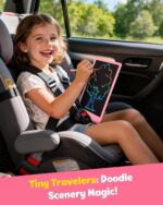 TEKFUN LCD Writing Tablet for Kids, 10-inch Coloring Drawing Pad, Mess Free Doodle Board, Christmas Gifts for Girls and Toddlers, Toys for 3 4 5 6 7 8 Year Old Boys (Pink) - Image 9