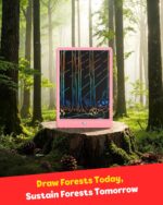 TEKFUN LCD Writing Tablet for Kids, 10-inch Coloring Drawing Pad, Mess Free Doodle Board, Christmas Gifts for Girls and Toddlers, Toys for 3 4 5 6 7 8 Year Old Boys (Pink) - Image 11