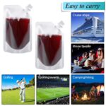 24 Pcs Plastic Flasks, 8 Oz Concealable and Reusable Drink Pouches, Leak-Proof Food Grade Plastic for Travel - Image 8