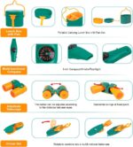 Meland Kids Camping Set with Tent - Toddler Toys for Boys with Campfire, Camping Toys for Kids Indoor Outdoor Pretend Play, Gift Idea for Boys Age 3,4,5,6 Year Old Birthday Christmas (Green) - Image 5