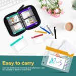 Water-Proof Pill Pouch Set, BPA Free, A7-S Pill Loose-Leaf Storage with Color-Coded Medicine Pouches, Large Reusable Travel Medicine Organizer， Zippered Pill Organizers Weekly - Image 3