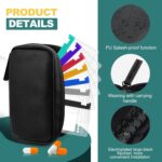 Water-Proof Pill Pouch Set, BPA Free, A7-S Pill Loose-Leaf Storage with Color-Coded Medicine Pouches, Large Reusable Travel Medicine Organizer， Zippered Pill Organizers Weekly - Image 5