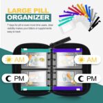 Water-Proof Pill Pouch Set, BPA Free, A7-S Pill Loose-Leaf Storage with Color-Coded Medicine Pouches, Large Reusable Travel Medicine Organizer， Zippered Pill Organizers Weekly - Image 6