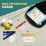 Water-Proof Pill Pouch Set, BPA Free, A7-S Pill Loose-Leaf Storage with Color-Coded Medicine Pouches, Large Reusable Travel Medicine Organizer， Zippered Pill Organizers Weekly - Image 7