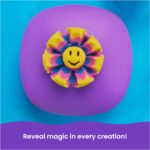 Kinetic Sand, SquishMotion with 1lb Pink, Yellow & Blue Play Sand, Stamper & 5 Tools, Storage Case, Sensory Toys, Holiday Gifts & Stocking Stuffers for Kids Ages 3 and up - Image 4
