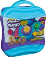 Kinetic Sand, SquishMotion with 1lb Pink, Yellow & Blue Play Sand, Stamper & 5 Tools, Storage Case, Sensory Toys, Holiday Gifts & Stocking Stuffers for Kids Ages 3 and up - Image 11