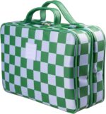 Green Gambit Checkered Hanging Travel Bag, Toiletry Bag, Makeup Bag for Women, Portable Water-resistant Small Travel Bag for Toiletries & Cosmetic Essentials - Image 6