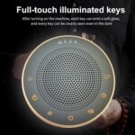 Meditation Sound Machine,Portable Electronic Singing Bowl Frequency Healing,256HZ-432HZ-528HZ 9 Tones Singing Bowl Frequency Generator for Healing with 4 Level Timer and Luminous Button - Image 5