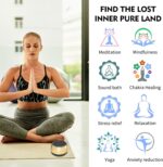 Meditation Sound Machine,Portable Electronic Singing Bowl Frequency Healing,256HZ-432HZ-528HZ 9 Tones Singing Bowl Frequency Generator for Healing with 4 Level Timer and Luminous Button - Image 8