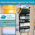 Magnetic Cruise Organizer, 4-Layer Over The Door Organizer for Cruise Ships, Magnetic & Hanging Cruise Organizer, Cruise Essentials 2025 （ 35" x 11.8"） - Image 3