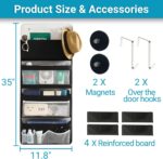Magnetic Cruise Organizer, 4-Layer Over The Door Organizer for Cruise Ships, Magnetic & Hanging Cruise Organizer, Cruise Essentials 2025 （ 35" x 11.8"） - Image 7