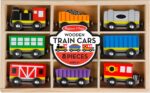 Melissa & Doug Wooden Magnetic Train Cars - 8 Piece Educational and Skill-Building Wooden Toy for Boys and Girls - Image 4