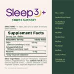 Nature's Bounty Stress Support Plus Melatonin, Sleep3 Maximum Strength 100% Drug Free Sleep Aid, Dietary Supplement with Ashwagandha, Time Release Technology, 10mg, 56 Tri-Layered Tablets - Image 6