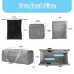 Toddler Airplane Travel Bed, Airplane Seat Extender for Kids, Plane Must Have for Toddlers, Baby Travel Essentials for Flying, Portable Travel Bag Foot Rest for Flights(Grey) - Image 8