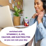 vitafusion Vitamin-Boosted Smoothie +Protein for Energy Metabolism and Immune Support, Strawberry Banana Flavor Excellent Source of Vitamins C, D, and B12, 3.5oz, 6 Count - Image 4