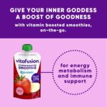 vitafusion Vitamin-Boosted Smoothie +Protein for Energy Metabolism and Immune Support, Strawberry Banana Flavor Excellent Source of Vitamins C, D, and B12, 3.5oz, 6 Count - Image 7
