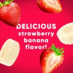 vitafusion Vitamin-Boosted Smoothie +Protein for Energy Metabolism and Immune Support, Strawberry Banana Flavor Excellent Source of Vitamins C, D, and B12, 3.5oz, 6 Count - Image 9