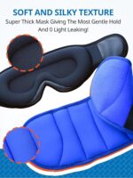 Travel Pillows for Airplanes with Sleep Eye Mask, Chin Strap, Airplane Pillow for Long Flights, Car Road Trip, 360° Headrest, Stop Bobblehead, Red - Image 6