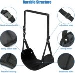 2 Pack Foot Hammock for Plane Travel, Portable Airplane Foot Rest Leg Hammock for Airplane Travel, Adjustable Plane Footrest Foot Sling for Long Flight - Image 4