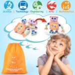 Wooden Snap-Together Building Toys, STEM Building Blocks, Take Apart Toys Playset, Fine Motor Skill Montessori Educational Learning Toys Gift for 3 4 5 6 Years Toddlers Kids - Image 6